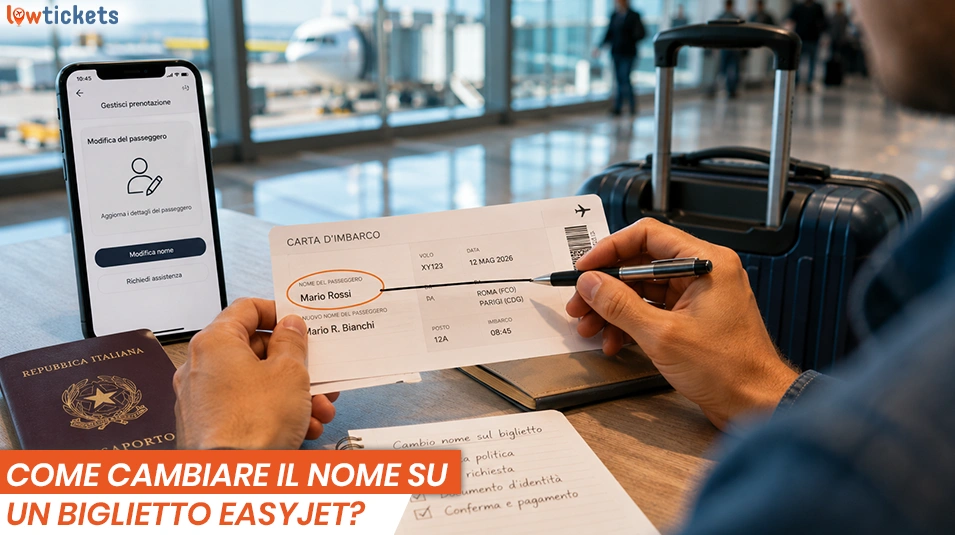 Come cambiare il nome su un biglietto Easyjet?