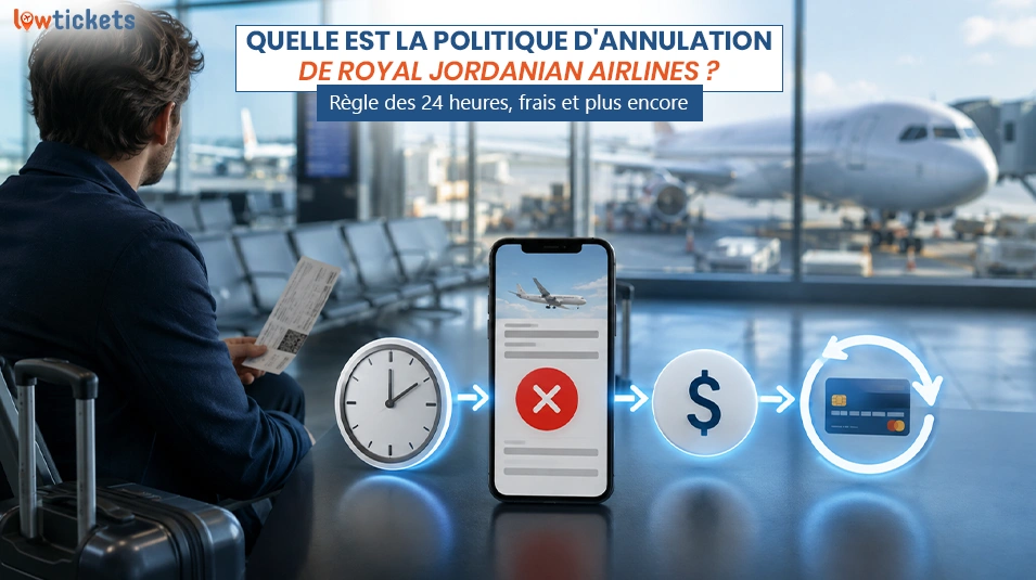 Quelle est la politique d'annulation de Royal Jordanian Airlines ? Règle des 24 heures, frais et plus encore