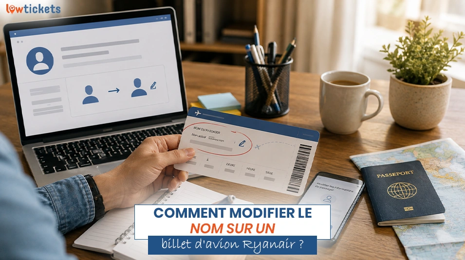 Comment modifier le nom sur un billet d'avion Ryanair ?