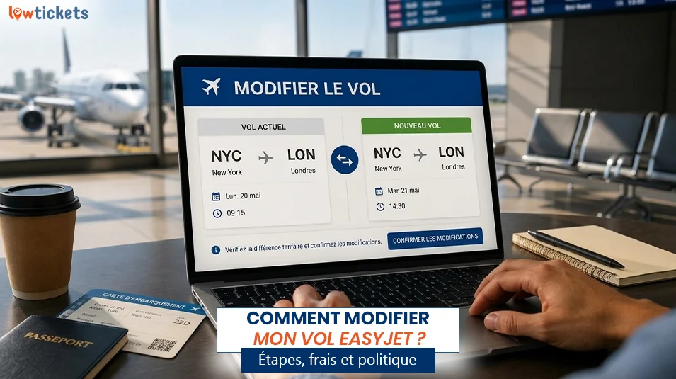 Comment modifier mon vol EasyJet ? Étapes, frais et politique