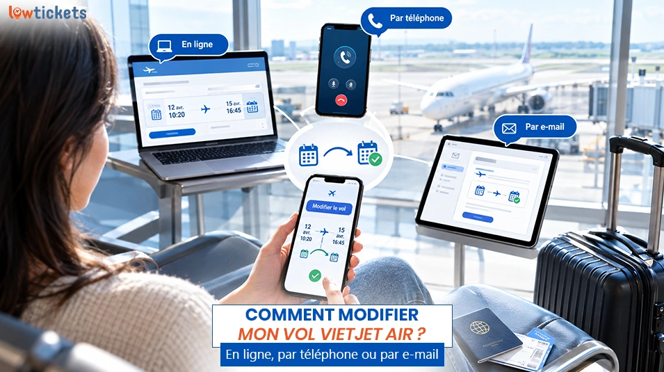 Comment modifier mon vol Vietjet Air ? En ligne, par téléphone ou par e-mail