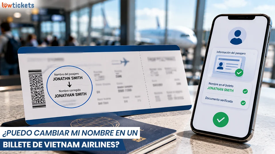 ¿Puedo cambiar mi nombre en un billete de Vietnam Airlines?