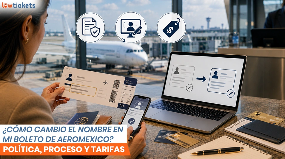 ¿Cómo cambio el nombre en mi boleto de Aeromexico? Política, proceso y tarifas