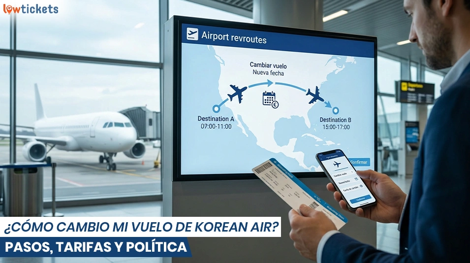 ¿Cómo cambio mi vuelo de Korean Air? Pasos, tarifas y política