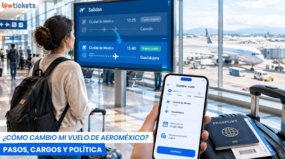 ¿Cómo cambio mi vuelo de Aeroméxico? Pasos, cargos y política