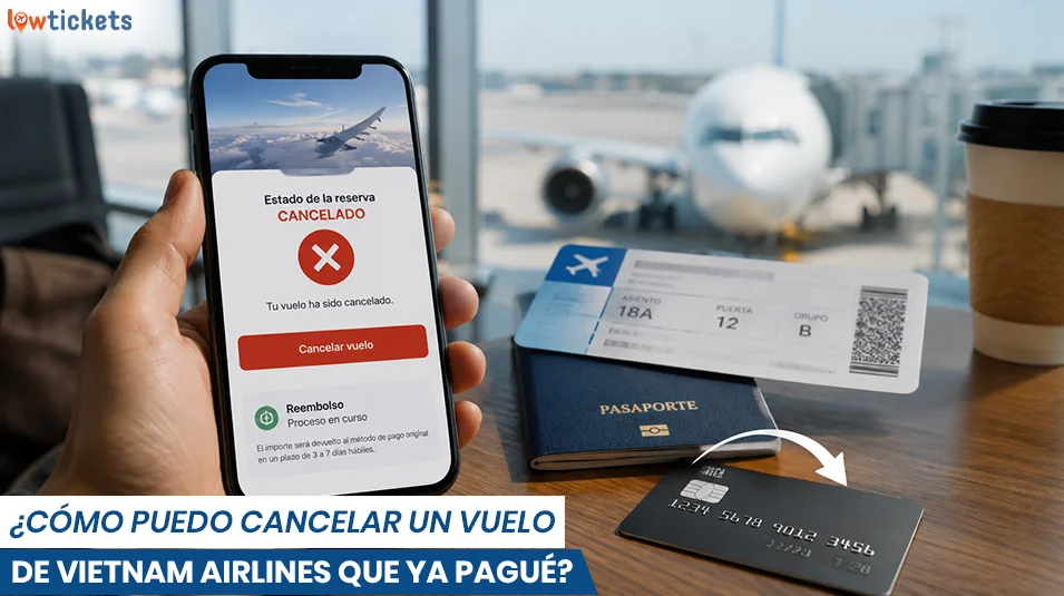 ¿Cómo puedo cancelar un vuelo de Vietnam Airlines que ya pagué?