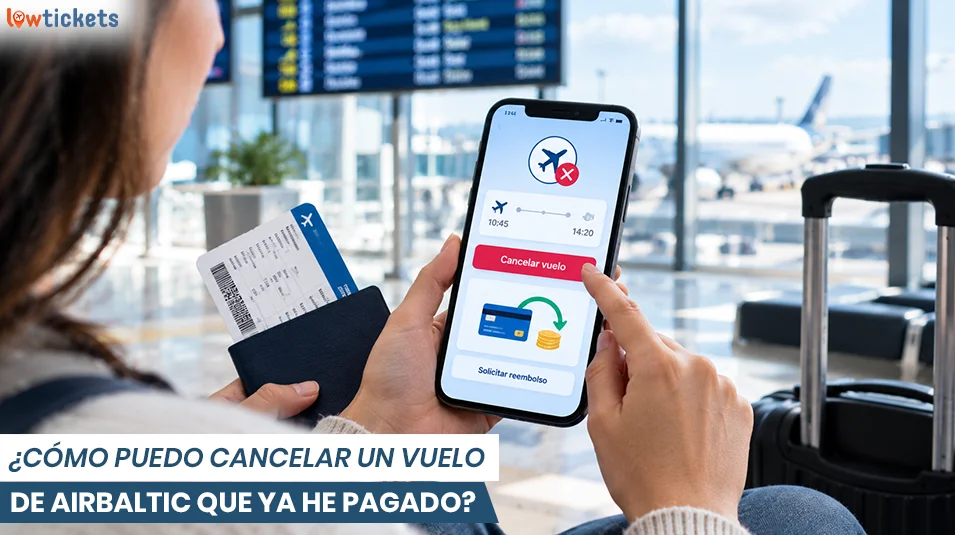 ¿Cómo puedo cancelar un vuelo de AirBaltic que ya he pagado?