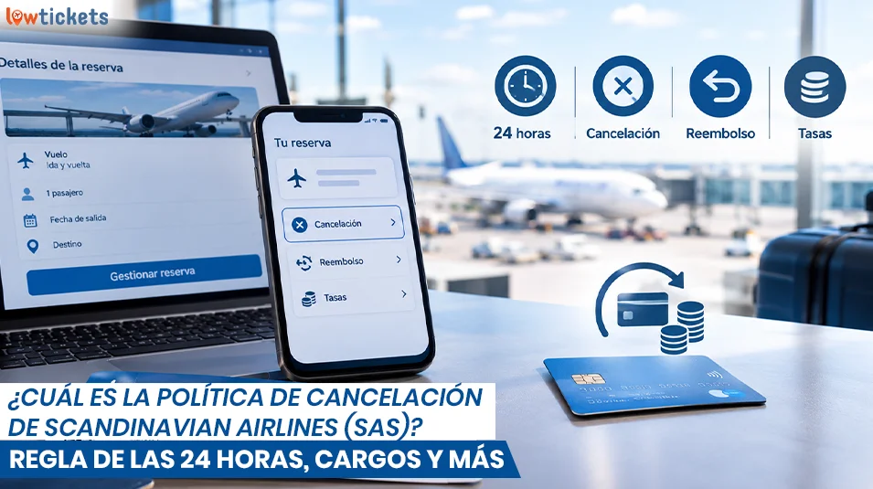 ¿Cuál es la política de cancelación de Scandinavian Airlines (SAS)? Regla de las 24 horas, cargos y más