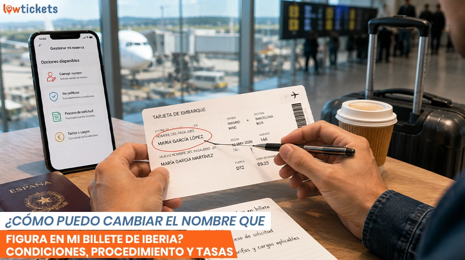 ¿Cómo cambio el nombre en mi billete de Iberia? Política, proceso y tarifas