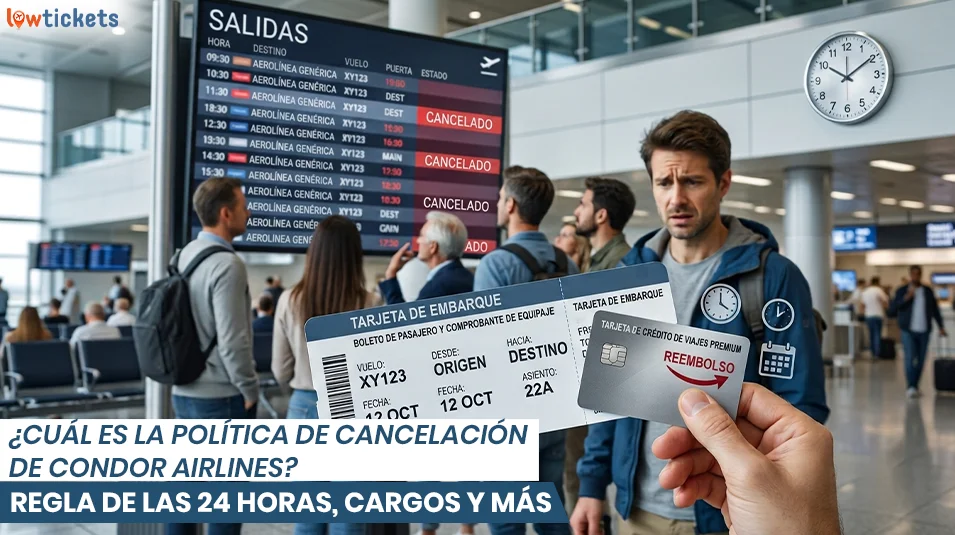 ¿Cuál es la política de cancelación de Condor Airlines? Regla de las 24 horas, cargos y más