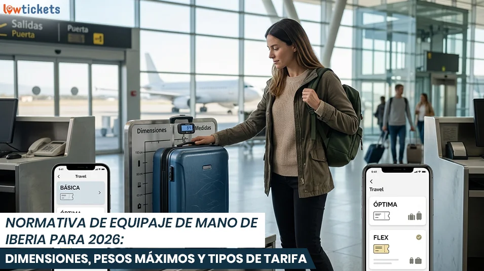 Normativa de equipaje de mano de Iberia para 2026: dimensiones, pesos máximos y tipos de tarifa