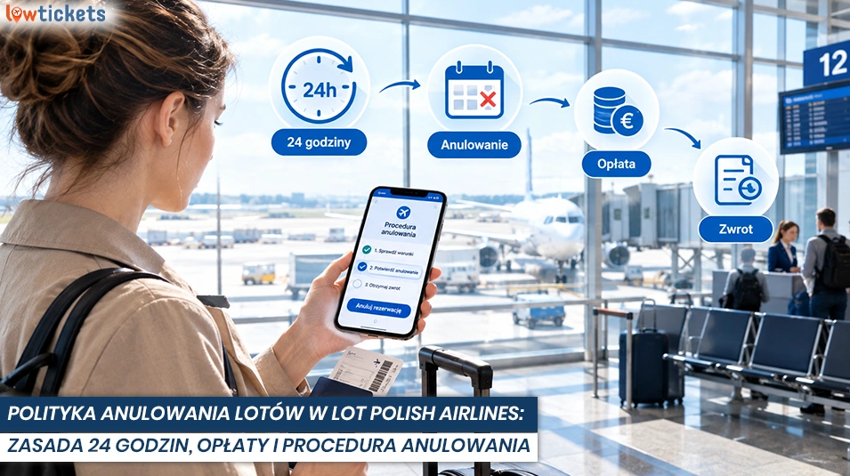 Polityka anulowania lotów w LOT Polish Airlines: zasada 24 godzin, opłaty i procedura anulowania
