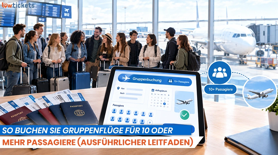 So buchen Sie Gruppenflüge für 10 oder mehr Passagiere (ausführlicher Leitfaden)