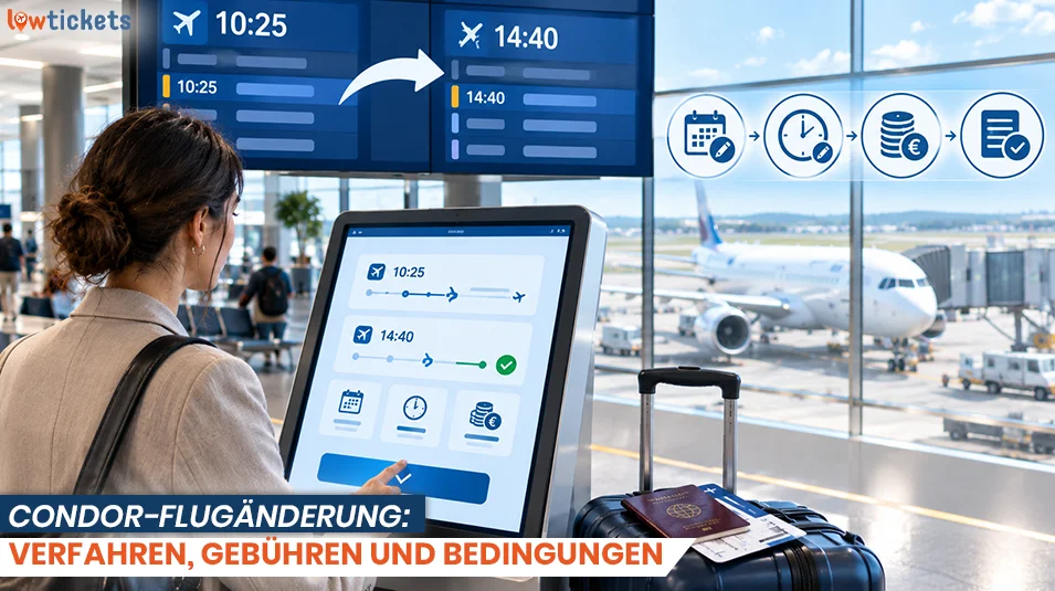 Condor-Flugänderung: Verfahren, Gebühren und Bedingungen